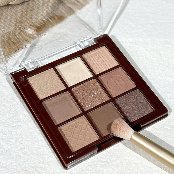 Chocolate Warm Brown Eyeshadow Palette – 9 Shades