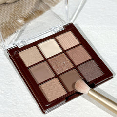 Chocolate Warm Brown Eyeshadow Palette – 9 Shades