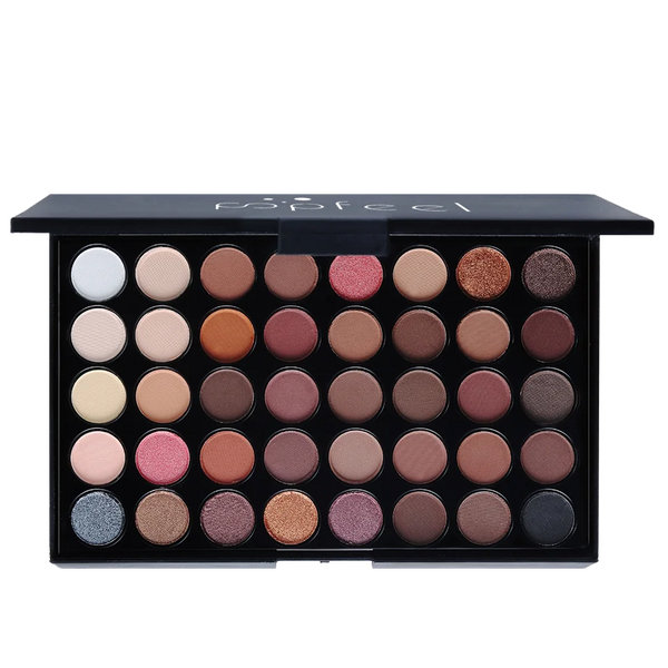 40-Color Eyeshadow Palette – Brown & Pink