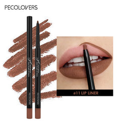 Waterproof Matte Lipliner Pencil – 12 Colors