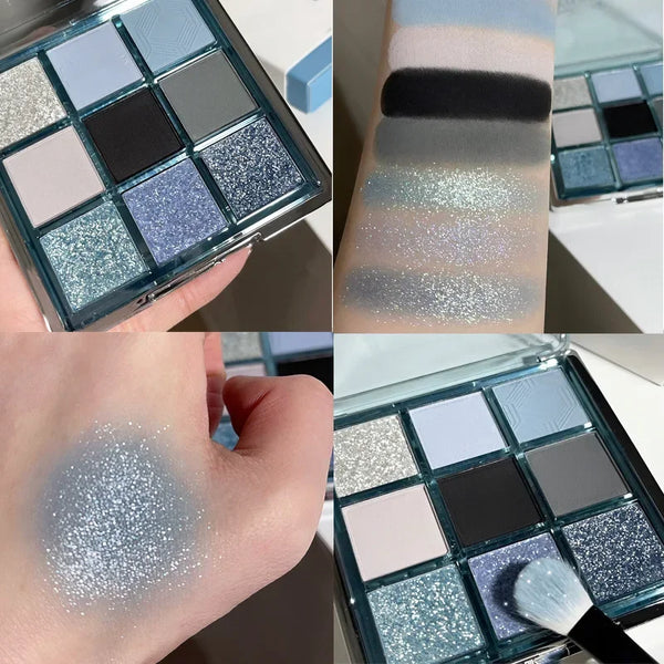 9-Color Dark Punk Eyeshadow Palette