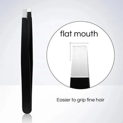 Stainless Steel Eyebrow Tweezer – Slant & Flat