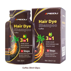 3-in-1 Natural Black Hair Dye Shampoo