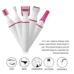 5-in-1 Women’s Epilator & Hair Removal Set