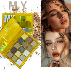 15-Color Eyeshadow Palette – Shimmer & Matte