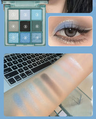 9-Color Dark Punk Eyeshadow Palette