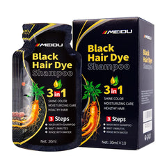 3-in-1 Natural Black Hair Dye Shampoo