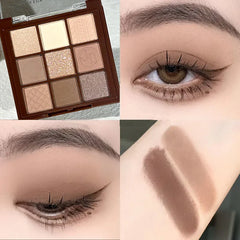 Chocolate Warm Brown Eyeshadow Palette – 9 Shades
