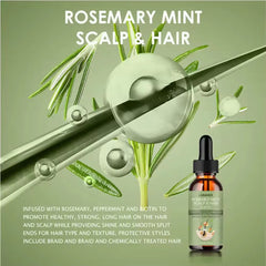 Organic Hair Growth Oil – Peppermint & Rosemary