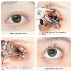 Dual-Type Eyelash Curler with Comb