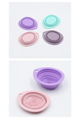 Silicone Makeup Brush & Puff Cleaner Bowl