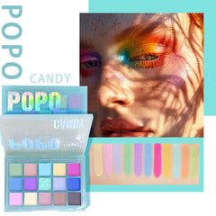 15-Color Eyeshadow Palette – Shimmer & Matte