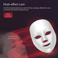 Wireless 7-Color LED Facial & Neck Mask