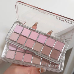 12-Color Matte Eyeshadow Palette – Tea & Apricot