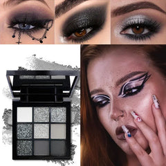 9-Color Red & Purple Eyeshadow Palette