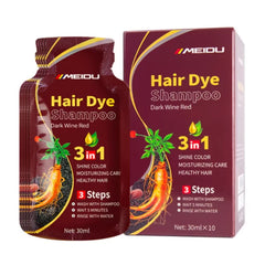 3-in-1 Natural Black Hair Dye Shampoo
