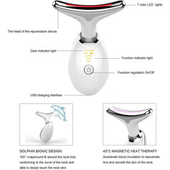 7-Color Anti-Wrinkle Facial & Neck Massager