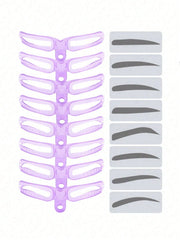 8-Piece Reusable Eyebrow Stencil Kit