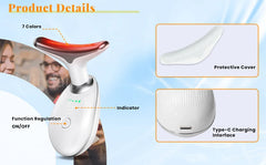 7-Color Anti-Wrinkle Facial & Neck Massager