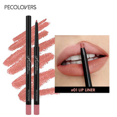 Waterproof Matte Lipliner Pencil – 12 Colors