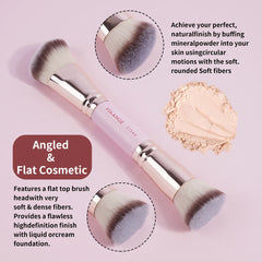 MAANGE 4-Piece Makeup Brush Set with Case