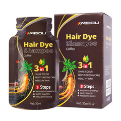 3-in-1 Natural Black Hair Dye Shampoo
