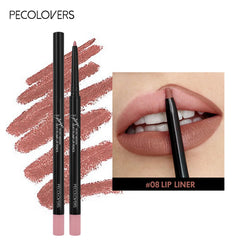 Waterproof Matte Lipliner Pencil – 12 Colors