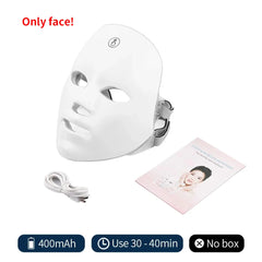 Wireless 7-Color LED Facial & Neck Mask