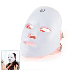 Wireless 7-Color LED Facial & Neck Mask