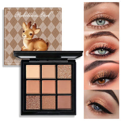 9-Color Red & Purple Eyeshadow Palette