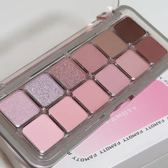 12-Color Matte Eyeshadow Palette – Tea & Apricot