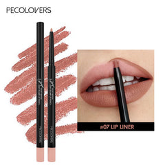 Waterproof Matte Lipliner Pencil – 12 Colors