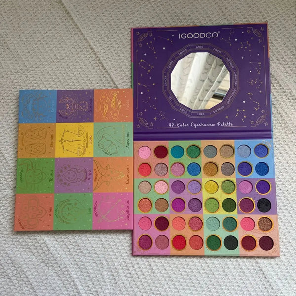 96-Color Neon Eyeshadow Palette – Shimmer & Matte