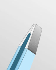 HUAZDS Stainless Steel Eyebrow Tweezers – Colorful Slanted Hair Removal Tool