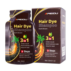3-in-1 Natural Black Hair Dye Shampoo