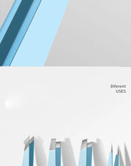 HUAZDS Stainless Steel Eyebrow Tweezers – Colorful Slanted Hair Removal Tool