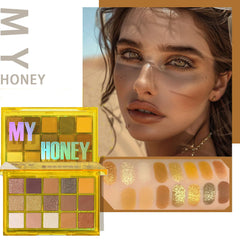 15-Color Eyeshadow Palette – Shimmer & Matte