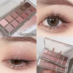 12-Color Matte Eyeshadow Palette – Tea & Apricot