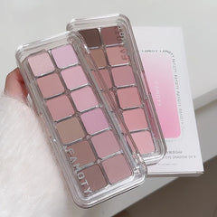 12-Color Matte Eyeshadow Palette – Tea & Apricot