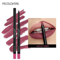 Waterproof Matte Lipliner Pencil – 12 Colors