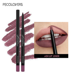 Waterproof Matte Lipliner Pencil – 12 Colors