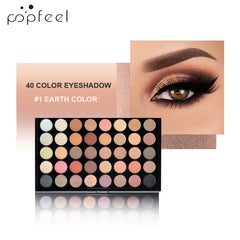 40-Color Eyeshadow Palette – Brown & Pink