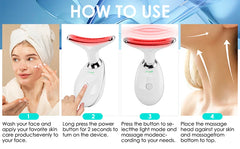 7-Color Anti-Wrinkle Facial & Neck Massager