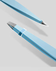 HUAZDS Stainless Steel Eyebrow Tweezers – Colorful Slanted Hair Removal Tool