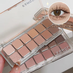 12-Color Matte Eyeshadow Palette – Tea & Apricot