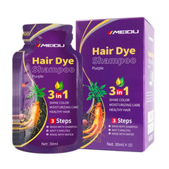 3-in-1 Natural Black Hair Dye Shampoo