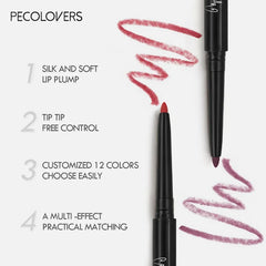 Waterproof Matte Lipliner Pencil – 12 Colors