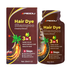 3-in-1 Natural Black Hair Dye Shampoo