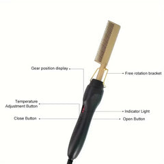 Multi-Functional Electric Hair Comb & Straightener