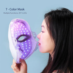 Wireless 7-Color LED Facial & Neck Mask